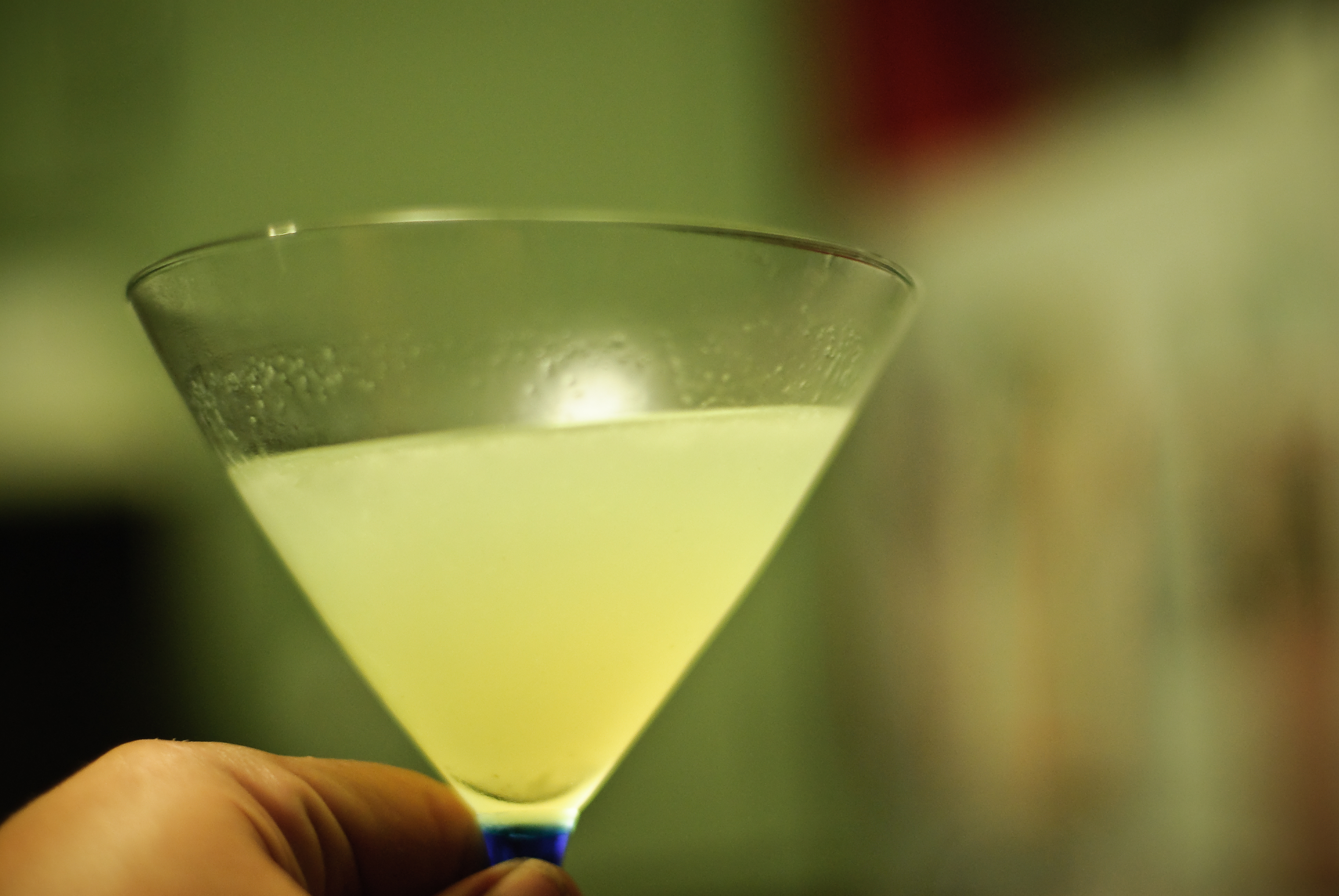 The Last Word cocktail raised