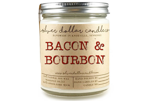 bacon bourbon candle fathers day bourbon gift